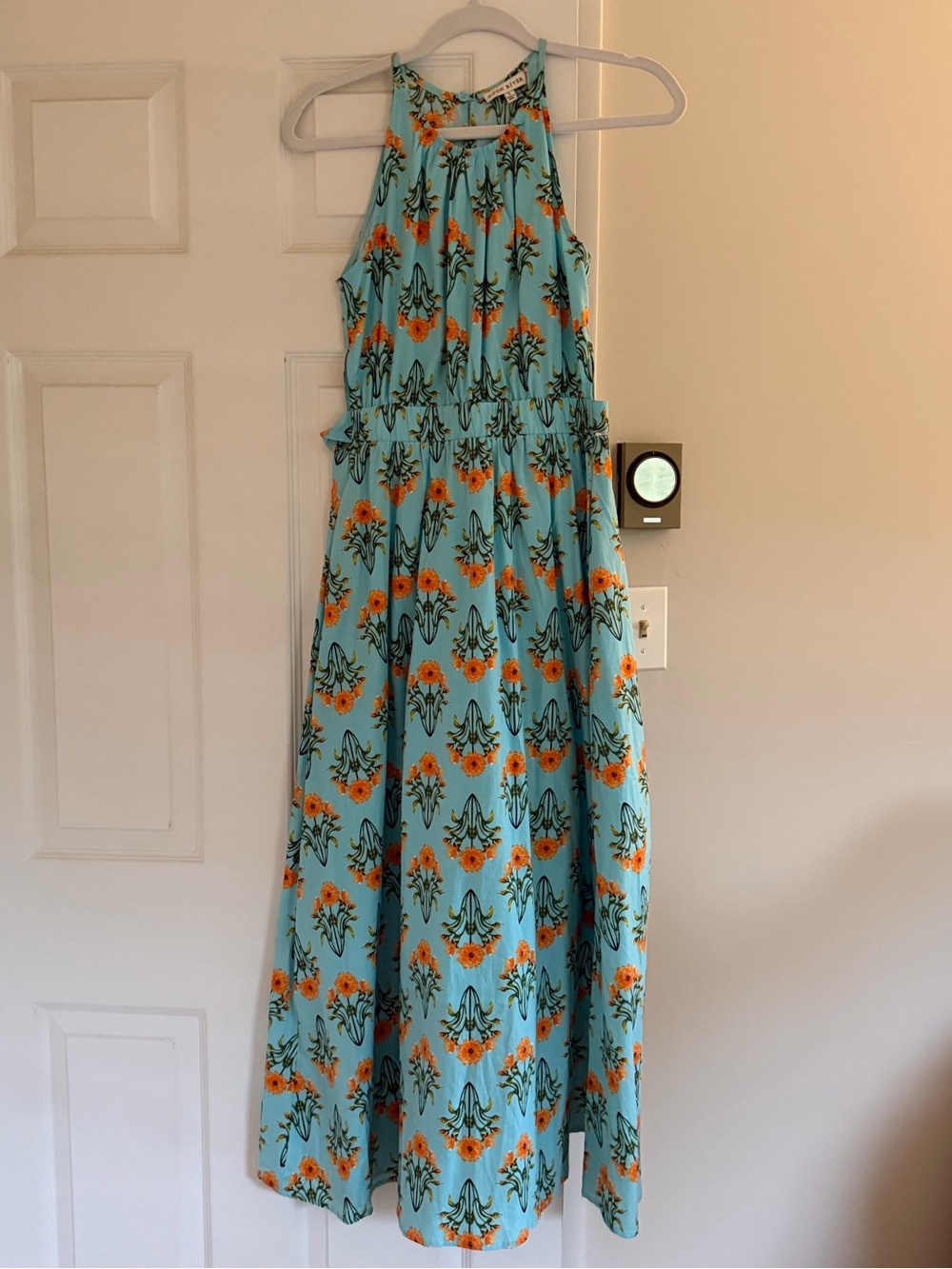 Moon River Halter Maxi Dress